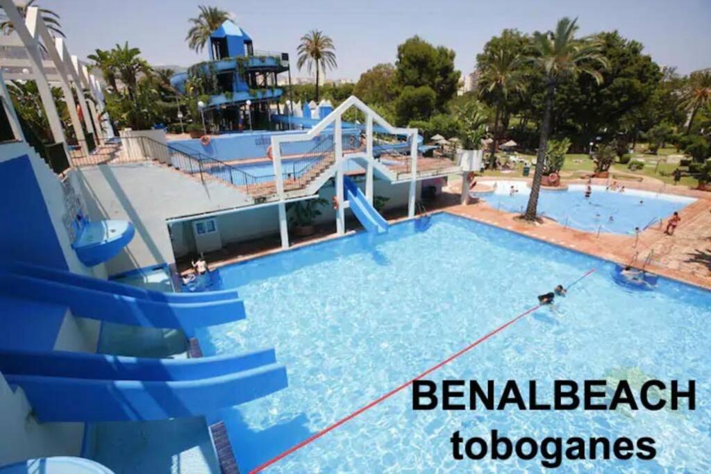 Estudio En Benalbeach, Vistas Mar, Primera Linea Playa 贝纳尔马德纳 外观 照片