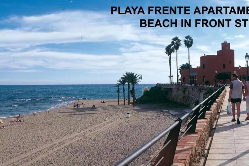 Estudio En Benalbeach, Vistas Mar, Primera Linea Playa 贝纳尔马德纳 外观 照片