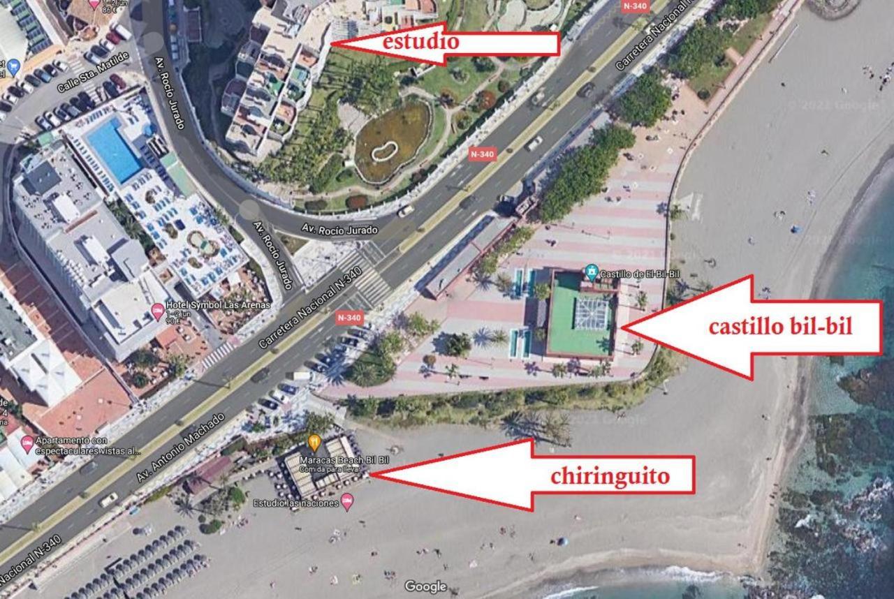 Estudio En Benalbeach, Vistas Mar, Primera Linea Playa 贝纳尔马德纳 外观 照片
